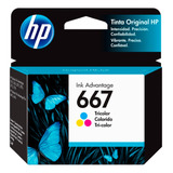 Cartucho De Tinta 667 Hp Color | Deskjet 1275,2374,2375,2376