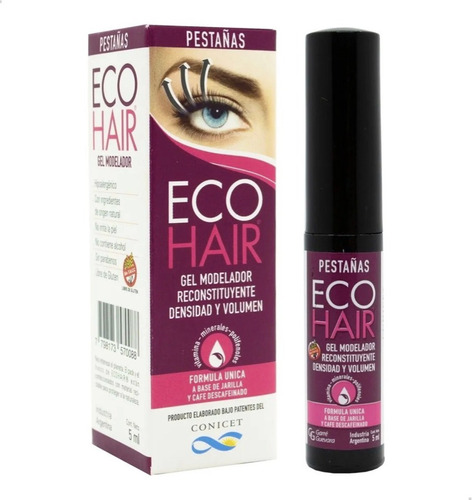 Eco Hair Gel Modelador Reconstituyente De Pestañas 5ml 