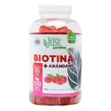 Just Biotina Y Arándanos Frasco Con 110 Gomitas De 6.6g C/u