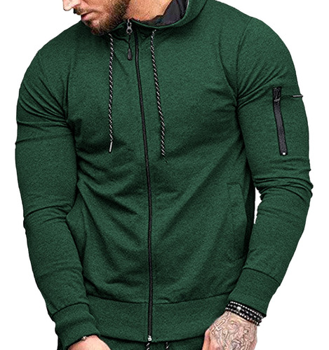 Sudadera Hombre Con Capucha De Calidad Con Cierre Hoodie