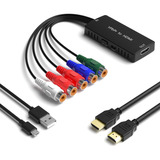 Ruipuo Convertidor De Componente A Hdmi Adaptador Ypbpr A Hd