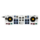 Controlador Hercules Djcontrol Mix, Android / Ios Compatible Color Blanco