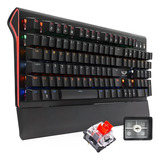 Teclado Gamer Mecanico Rgb Switch Outemo Red Apoio De Pulso