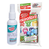 Kit 2 Esponjas Microfibra E 1 Limpa Telas Spray Kit0528 Flas