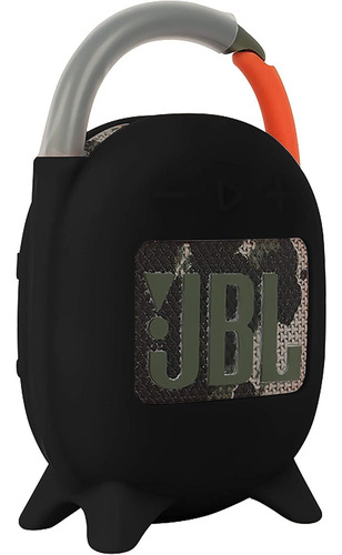 Funda De Silicona Negra Para Altavoz Jbl Clip 4