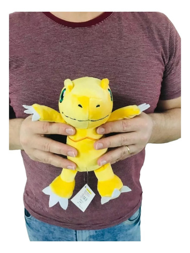 Agumon Digimon Pelúcia 20cm - Pronta Entrega