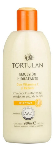 Emulsión Hidratante Vitamina C Y Retinol Tortulan X 200ml