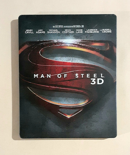 Man Of Steel - Steelbook Limitado - Blu-ray 3d + 2d Original