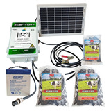 Energizador Ganadero Solar (30 Km) + Aisladores Gratis