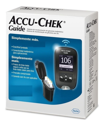 Kit Glucometro Medidor Accu-chek Guide + Punzador