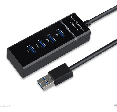 Multitoma Usb Hub 4 Puertos 3.0 Cable De 30cm