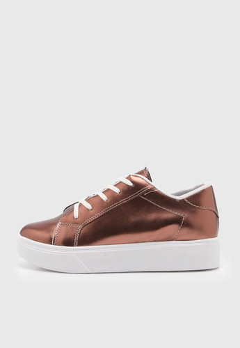 Zapatilla Metallic Bianca & Co Sneaker Ecocuero Metalizado