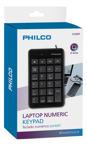 Teclado Numerico K200 Usb Philco