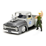 Carro Jada Street Fighter, Ford F-100, Escala 1/24,  Guile