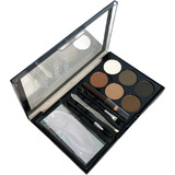 Set Para Maquillaje Y Delineado De Cejas Con Accesorios