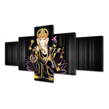 Tumovo Ganesha - Lienzo Decorativo Para Pared, 5 Piezas, Dec