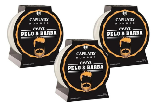 Capilatis Hombre - For Men Cera Pelo Y Barba  55g X 3u