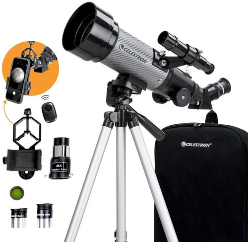 Telescopio Portátil Celestron Travelscope Dx 70mm.color Plat