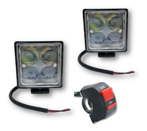 Kit Faros X 2. Auxiliares. Moto Cuatri Auto Agro + Switch.