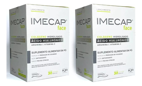 Colágeno Verisol Imecap Com Ácido Hialurônico Kit Com 2 Und