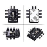 Hub Splitter 8 Ventiladores Fan 3 Pin Molex Switch