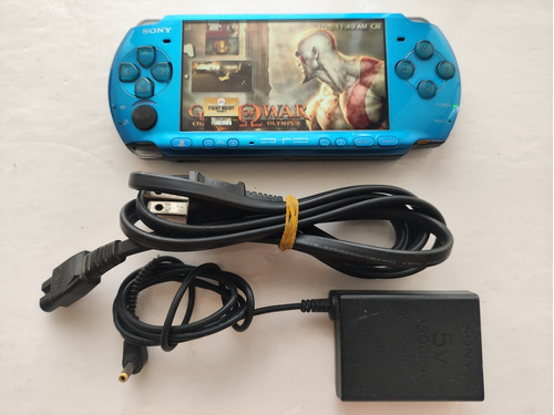 Consola Psp 3000 Playstation Sony Portable Azul +juegos+16gb