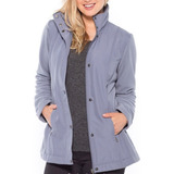 Casaco Manteau Classico Cor Cinza Feminino Importado