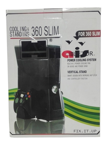 Vertical Stand Con Ventilador Xbox 360 Slim - Residentgame