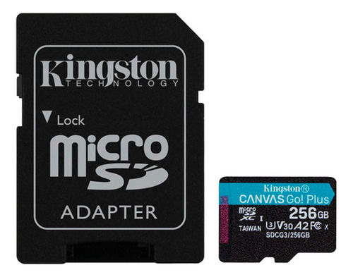 Kingston Canvas Go Memória Micro Sd 256 Gb 170 Mb Original