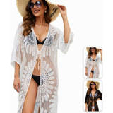 Mujer Vestido Playa Cubre Bikini Pareos Playeros + Gafa A