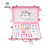 Set De Maquillaje Infantil Grande Para Niñas Labial Ojos  