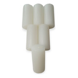 Pack De 6 Velas Blancas Cilindricas Cirio 9,5cm X 4,5cm