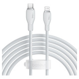 Cable Baseus Para iPhone/iPad Usb-c Lightning, 20 W, 2 M, Pd, Color Rápido, Blanco