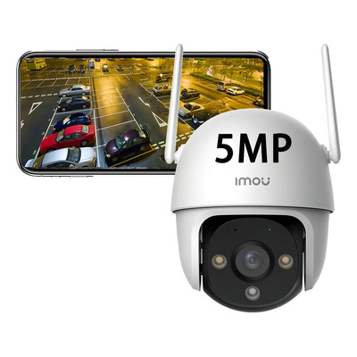 Cámara De Seguridad Exterior Imou Dk7 5mp Ip Wifi Con Alarma Blanco | Envío gratis