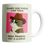 Taza Cerámica  - Gatito - Voy A Llorar