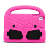 Capa Infantil Maleta Com Alça Para iPad Mini 6 Geração 2021 Cor Rosa-escuro
