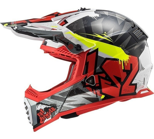 Casco Motocross Mx Ls2 437 Fast Crusher ** Fas Motos