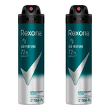 Kit Com 2 Desodorante Aerosol Rexona Men Sem Perfume 150ml
