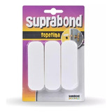 Topetina Suprabond De Goma Rectangular Blanca X 3 Unidades