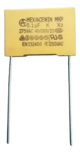 Capacitor Supressor X2 0,1uf 275vac ( Kit C/ 100 Unidades )