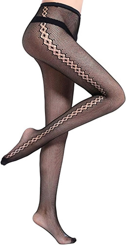Pantys Panties Medias Mujer - Diseño Malla Con Detalles