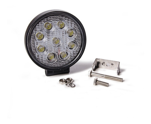 Faro Led Auxiliar 9 Led Proyector 27w 4x4 Cuatri Moto 12/24v