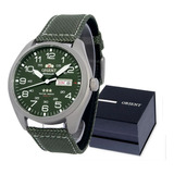 Relógio Orient Masculino Automático Verde Militar
