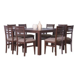 Juego Comedor Genoud Mesa Cuadrada +8 Sillas Ana Viewmuebles