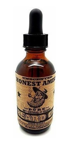 Amish Honesto - Aceite De Barba Puro - 2 Onzas - Sin Perfume