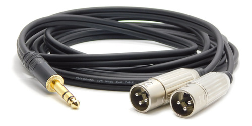 Cable Canon Xlr Macho  2 A Plug 6,5 Stereo 1 Mts Profesional