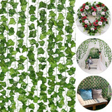 Pack 12 Tiras Planta Artificial Enrredadera 2.1m Decoración