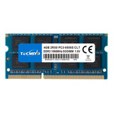 Memoria Ram Para Portátil Tecmiyo 4gb Ddr3-1066 Sodimm 1.5v