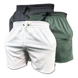 Kit 3 Shorts Esportivo Treino Academia Dryfit Premium