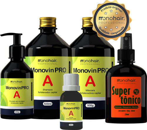 Kit Monovin Pro A + Tônico Poderoso 250ml - Mono Hair
